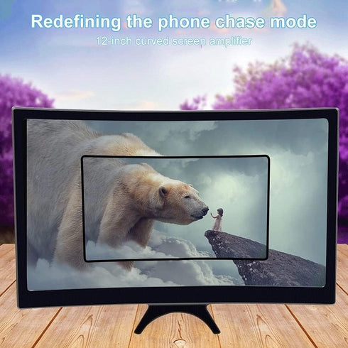 12 Inch 3D Curved HD Phone Screen Amplifier Foldable Phone Holder Suit for All Smartphones......