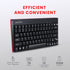 Perixx PERIDUO-712B Wireless Mini Keyboard and Mouse Set, Black, US English Layout...