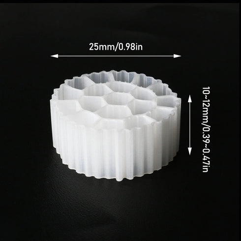 100pcs Aquarium Fish Tank Koi Pond Plastic Biochemical Filter Media for Fish Tank Sump Koi Pond Aquaponics Aquaculture Hydroponics Diameter 25mm, ...