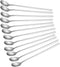 Briout 9 Inches Long Handle Spoon, 12 Pieces Iced Coffee Spoons, Ice Cream Tea Spoons, Premium 18/8 Stainless Steel Cocktail Stirring Spoons for M...