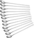 Briout 9 Inches Long Handle Spoon, 12 Pieces Iced Coffee Spoons, Ice Cream Tea Spoons, Premium 18/8 Stainless Steel Cocktail Stirring Spoons for M...