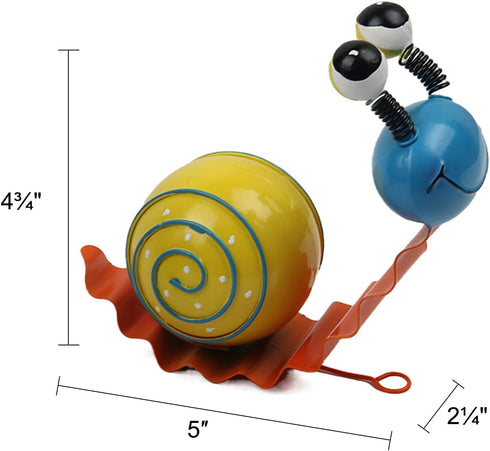 Metal Snail Garden Decor?Yard Art Cute Snails Outdoor Lawn Patio Ornament for Yard Outdoor?2 Pack?...