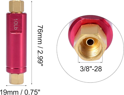 X AUTOHAUX Residual Pressure Valve Drum Brake 10LB Residual Valve Kit Red...