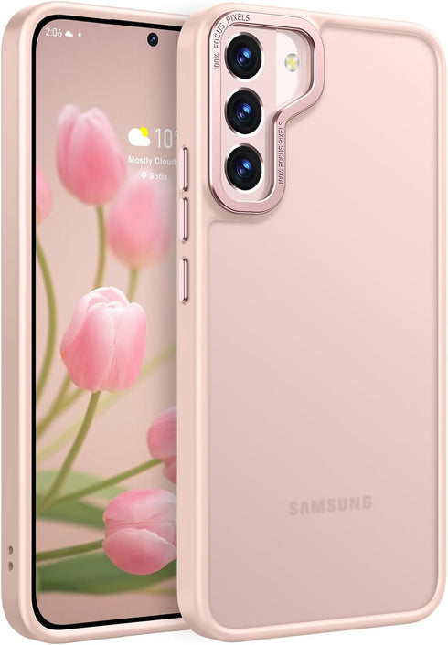 Rayboen for Samsung Galaxy S22 Plus Case, Translucent Frosted Hard Back Silicone Edge Skin Feel Anti-Scratch Protective Slim Phone Cover for Samsu...