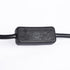 DROK 4FT Power Cable 3 Prong Grounding Plug, AC Power Cord Extension Cord with Switch On/Off and Fork Terminal Connectors, AC/DC Adapter 18 AWG fo...