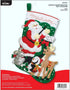 Bucilla Felt Applique Stocking Kit Santa Choir Practice, 18"...