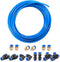 Pneumatic Tubing Blue PU Air hose Pipe Tube Kit 5/32 inch or 4mm OD 2.5mm ID 39.4ft/12 Meter for Air Line or Fluid Transfer...