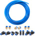 Pneumatic Tubing Blue PU Air hose Pipe Tube Kit 5/32 inch or 4mm OD 2.5mm ID 39.4ft/12 Meter for Air Line or Fluid Transfer...