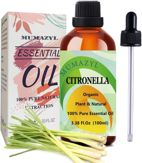 Citronella Essential Oil for Diffuser for Home Office Bedroom Bathroom Study Living Yoga Room,100ml 1 Pack...