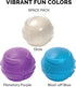 Furhaven 3-Pack 2.5" Squeaky Ball Dog Toys for Small/Medium Dogs, Fits Most Standard Launchers - Fetch 'N Fun TPR Squeaky Ball Toy Set - Space Pac...