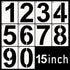 DXCYZ 15 Inch Large Number Stencils Kit 0-9 Address Number Stencil, 10PCS Reusable Plastic Painting Number Templates for Mailbox Signs, Door, Cars...