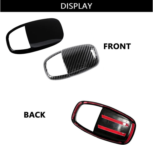 Gear Shift Knob Head Cover Trim for Dodge Challenger Charger Accessories 2015-2022 / Durango 2016-2023 ABS Interior Decoration Gear Shifter Cover ...