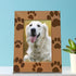 KATE POSH - Doggie Paw Engraved Natural Wood Picture Frame, Best Dog Ever, Memorial Dog Frame, Best Cat Ever, Memorial Cat Photo Frame (5x7-Vertic...