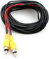 DALLUX Backup Camera RCA Video Cable,Car Reverse Rear View Camera Video Cable with Detection Wire(20FT/6m),AV Extension Cable with RCA Video Femal...