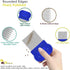 4 Pack Flea Lice Comb, Stainless Steel Dog Cat Grooming Combs with Rounded Teeth, Double Sided Professional Pet Tear Stain Remover, Dematting Tool...
