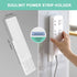 SOULWIT 5-Pack Self Adhesive Power Strip Holder, Surge Protector Fixator Wall Mount Punch Free Cable Management System for Remote Control Router C...