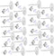 Waybas 600 PCS 8MM Hypoallergenic Stainless Steel Earrings Posts Flat Pad Blank Earrings Pin Studs with Butterfly Earring Backs and Silicone Bulle...