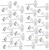 Waybas 600 PCS 8MM Hypoallergenic Stainless Steel Earrings Posts Flat Pad Blank Earrings Pin Studs with Butterfly Earring Backs and Silicone Bulle...