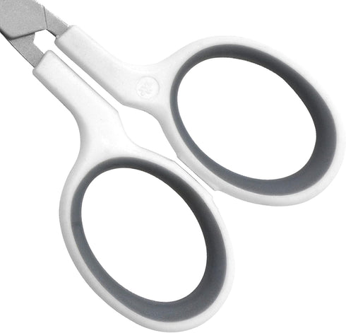 Westcott 4" Embroidery Scissors with Titanium-Bonded Blades for Crafting, Sewing & More (White/Gray)...