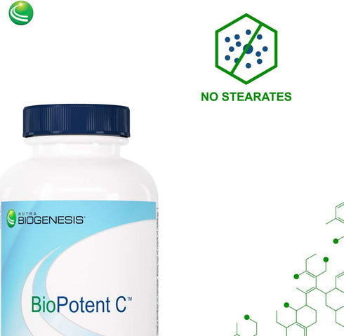 Nutra BioGenesis - BioPotent C - Vitamin C and Lemon Bioflavonoids for Immune, Musculoskeletal and Antioxidant Support - 135 Capsules...