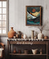 YUMKNOW Boho Mountain Wall Decor - Unframed 12x16, Mid Century Modern Nature Wall Art for Living Room, Teal Bathroom Decorations, Bedroom Pictures...