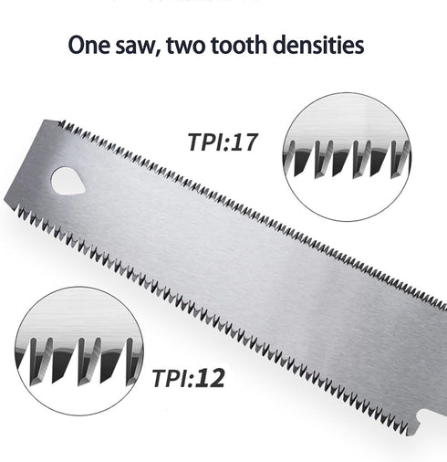 Japanese pull saw 6-Inch Double Edge Sided Mini Flush Cut Saw, Flexible Blade, Woodworking Tools, Wood Handle GardenTrim Saw, Pruning saw, Camping...