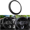 Mandark Car Steering Wheel Cover, Elastic Stretch Leather Anti-Slip Embossing Pattern Steering Wheel Protector, 14.5-15inch Auto Interior Accessor...