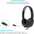 Cyber Acoustics Stereo PC Headset (AC-4000), 3.5mm Connection, Noise Canceling Microphone for PC, Mac and, Tablets, Perfect for Classroom or Home...