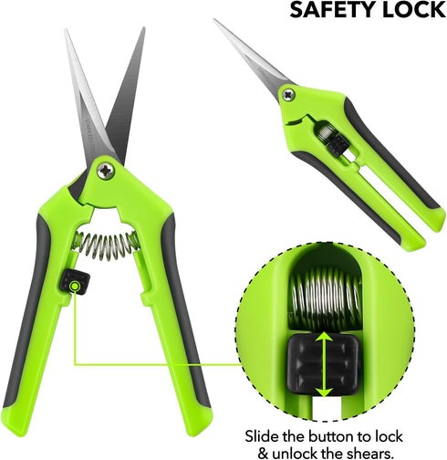 Ergonomic Spring-Action Scissors,Spring-Loaded Craft Shears with Stainless Steel Blades,for Cutting Intricate Details and Tight Patterns for Peopl...