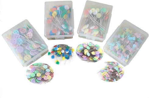 HONEYSEW 400pcs Quilting Pin Patchwork Pins for Sewing 4 Size and 4 Style...