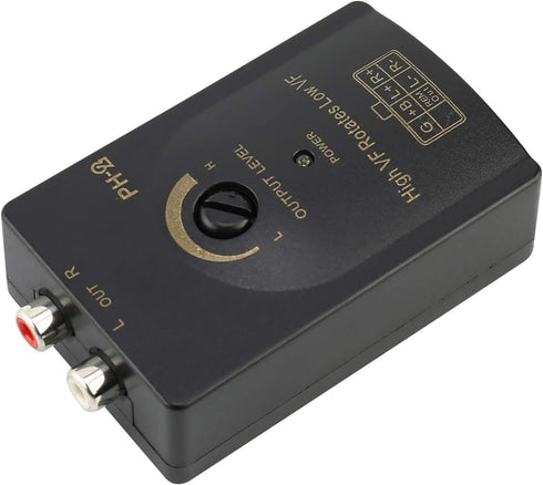 aqxreight Speaker Level Converter, Car Output Stereo Speaker High to Low Level Converter with Delay Function...