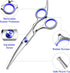 Professional 5 in1 Dog Grooming Scissors Kit, Titanium Coated Dog Scissors for Grooming, Grooming Shears Kit - Straight,Thinning, Curved Scissors ...