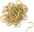 yueton 50pcs Metal Screw-in Ceiling Hooks Cup Hooks (Gold)...