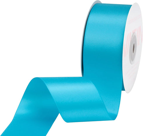VATIN Double Face Copen Blue Satin Ribbon 1-1/2" Continuous 25 Yards,Blue Polyester Fabric Ribbon use for Bows Bouquet, Gift Wrapping, Floral Arra...