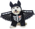 Dog Halloween Costume Pet Bat Clothes Puppy Halloween Cosplay Hoodies Cat Skull Shirts (L)...