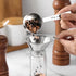 Stainless Steel Spice Funnel with Handle for Kitchen Use Filling Spice Jars, FIFO Squeeze Bottles, Spill-Free Metal Funnel for Salt Pepper Powder,...