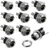 HiLetgo 10pcs DC Power Supply Jack Socket Female Panel Mount Connector 3-Pin 5.5 x 2.1mm...