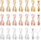 PH PandaHall 90 pcs 3 Colors Brass Pinch Bails Pinch Clip Bail Clasp Dangle Charm Bead Pendant Connector Findings for Pendants Necklace Jewelry DI...