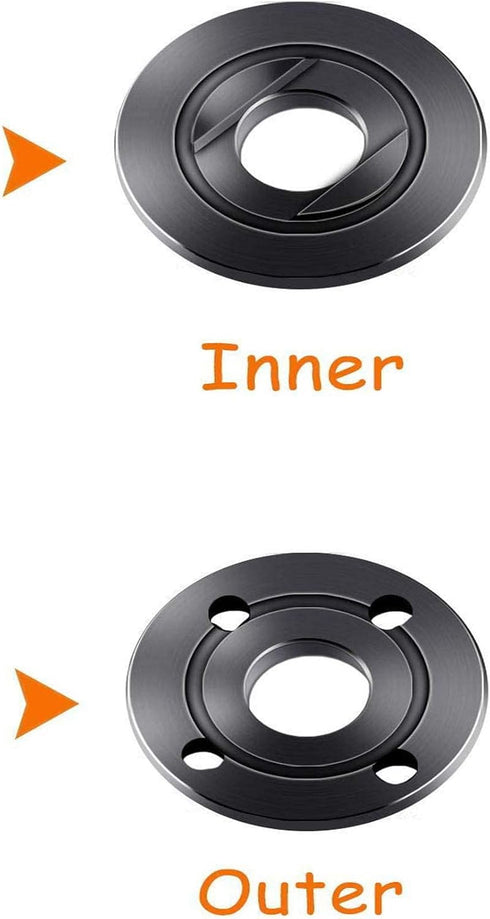 Podoy Grinder Flange Angle Wrench Spanner Metal Lock Nut for Compatible with Milwaukee Makita Bosch Black & Decker Ryobi 193465-4 4.5" 5" 5/8-11...