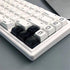 Blank Crystal Transparent Black Keycaps PC Material 1U XDA Profile Keycap for MX switches Mechanical Keyboard Backlit (XDA Transparent Black, 20pc...