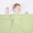 Baby Blanket for Boys Girls Soft Minky with Double Layer Dotted Backing, Star and Moon Printed 30 x 40 Inch Receiving Blanket (Green)...