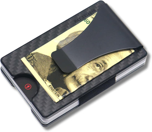 Storus Smart Wallet RFID Blocking Card Holder Money Clip Minimalist Slim Pocket Wallet for Men, Gift, Travel - Carbon Fiber...