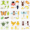 FINGERINSPIRE 9PCS Animal Growth Painting Stencil 7.8x7.8inch Reusable Animal Growth Cycle Stencil Frog Ladybug Stag Beetle Butterfly Bee Dragonfl...