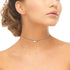 Sterling Silver Two-Tone Double Heart Choker Necklace...