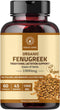 Fenugreek Capsules for Women (60 Capsules) | Organic Fenugreek Capsules 1000mg breastfeeding Supplement | Organic Fenugreek Powder Capsules Lactat...