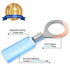 Sanuke 16-14 AWG - 3/8" Heat Shrink Ring Terminals Tinned-Copper Marine Grade Waterproof Heat Shrink Wire Connectors Blue 105pcs...