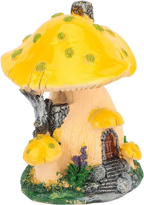 Estink Mushroom Decor Fairy Gardens Solar Houses 1PC Mushroom House Sculpture Lawn Garden Art Decoration Courtyard Patio Ornaments...