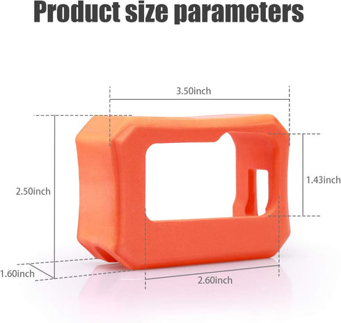Floaty for GoPro Hero 11 / Hero10 / Hero 9 - Float Housing Case Cover for Camera Anti-Sink Floating Accessory - Orange...