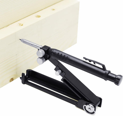 Woodworking Graffiti Tools - Graffiti Measuring Aluminum Pencils, DIY Markers with Deep Holes, Adjustable Gauges...