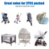 Mosquito Net for Stroller - Grey Sun Shade Protection Infant Stroller Mosquito Net and Car Seat - 2Pack Portable Bug Netting (Grey)...